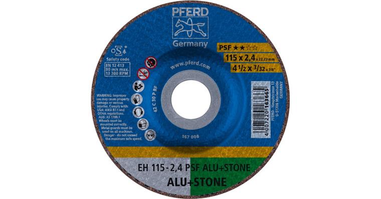 Trennscheibe PSF ALU+STONE gekröpft EH 115x2,4x22,23 mm