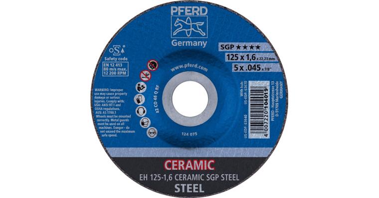 Trennscheibe SGP STEEL gekröpft EH 125x1,6x22,23 mm
