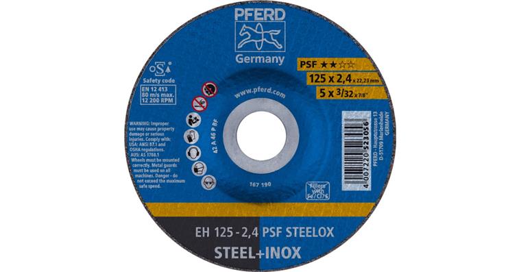 Trennscheibe PSF STEELOX gekröpft EH 125x2,4x22,23 mm