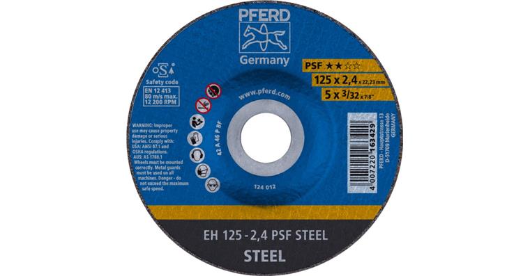 Trennscheibe PSF STEEL gekröpft EH 125x2,4x22,23 mm