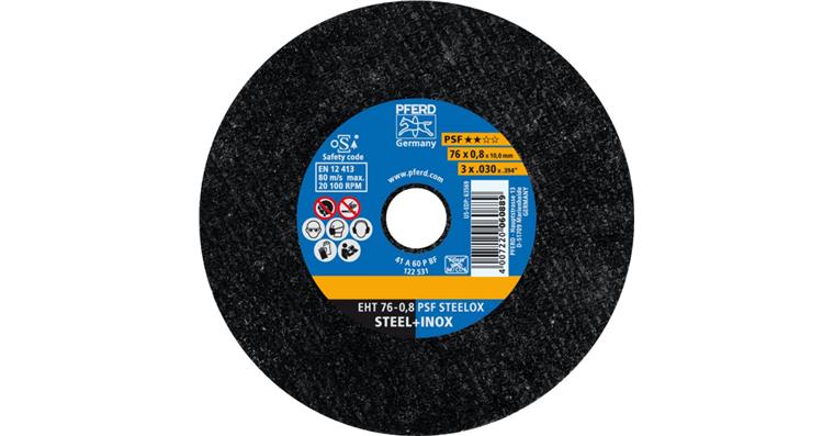 Trennscheibe PSF STEELOX gerade EHT 76x0,8x10 mm