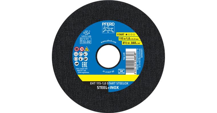 Trennscheibe START STEELOX gerade EHT 115x1,0x22,23 mm