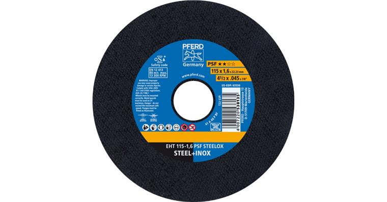Trennscheibe PSF STEELOX gerade EHT 115x1,6x22,23 mm
