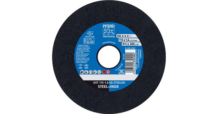 Trennscheibe SG STEELOX gerade EHT 115x1,6x22,23 mm