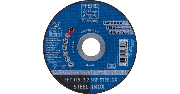 Trennscheibe SGP STEELOX gerade EHT 115x2,2x22,23 mm