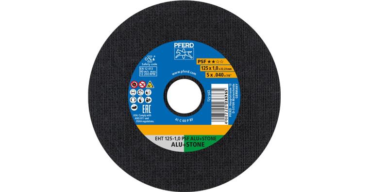 Trennscheibe PSF ALU+STONE gerade EHT 125x1,0x22,23 mm