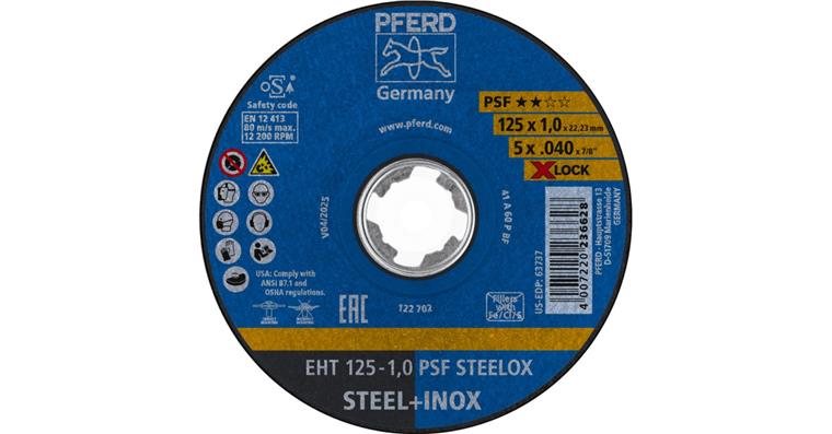 Trennscheibe PSF STEELOX gerade EHT 125x1,0 mm X-LOCK