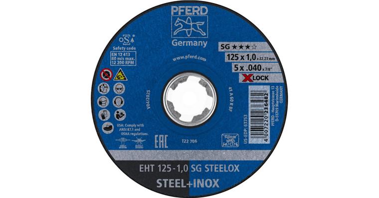 Trennscheibe SG STEELOX  gerade EHT 125x1,0 mm X-LOCK