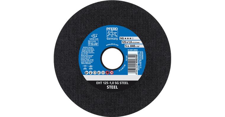 Trennscheibe SG STEEL gerade EHT 125x1,0x22,23 mm