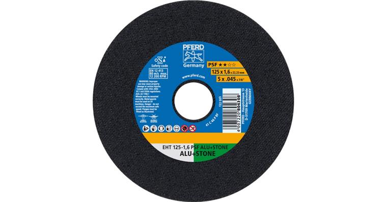 Trennscheibe PSF ALU+STONE gerade EHT 125x1,6x22,23 mm