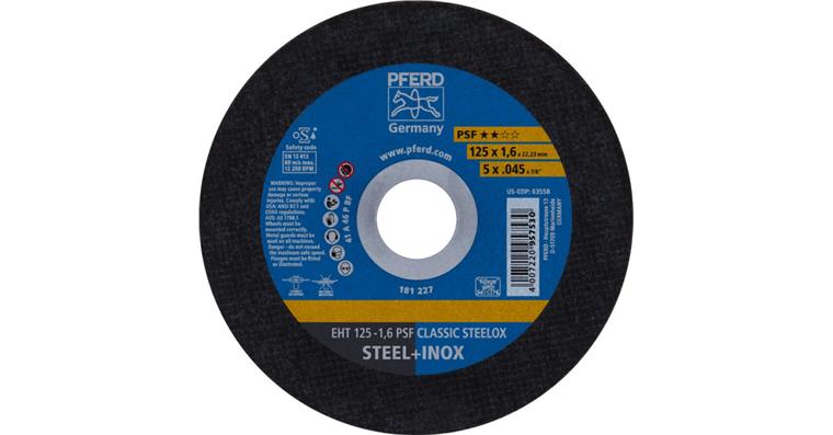 Trennscheibe PSF CLASSIC STEELOX gerade EHT 125x1,6x22,23 mm
