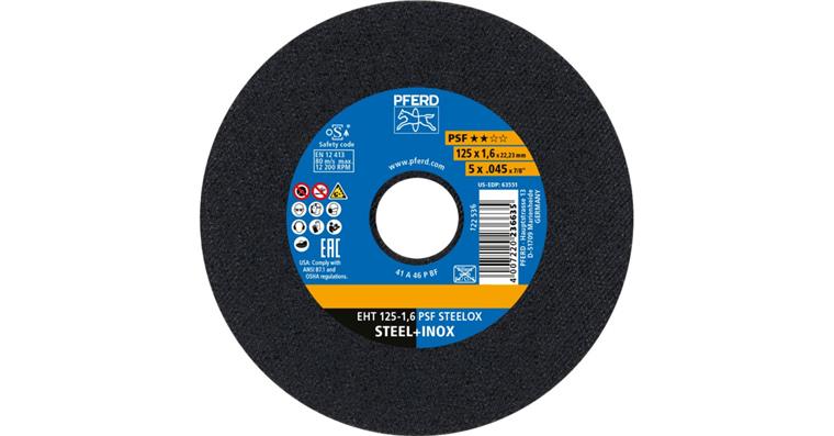 Trennscheibe PSF STEELOX gerade EHT 125x1,6x22,23 mm
