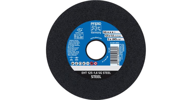 Trennscheibe SG STEEL gerade EHT 125x1,6x22,23 mm
