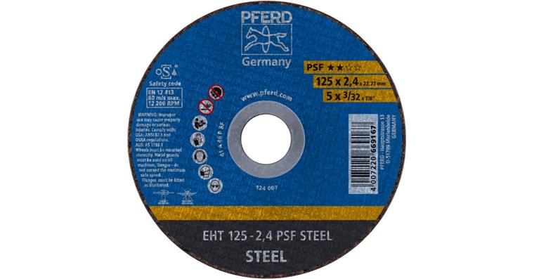 Trennscheibe PSF STEEL gerade EHT 125x2,4x22,23 mm