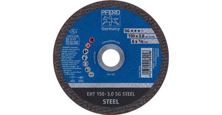 Trennscheibe SG STEEL gerade EHT 150x3,0x22,23 mm