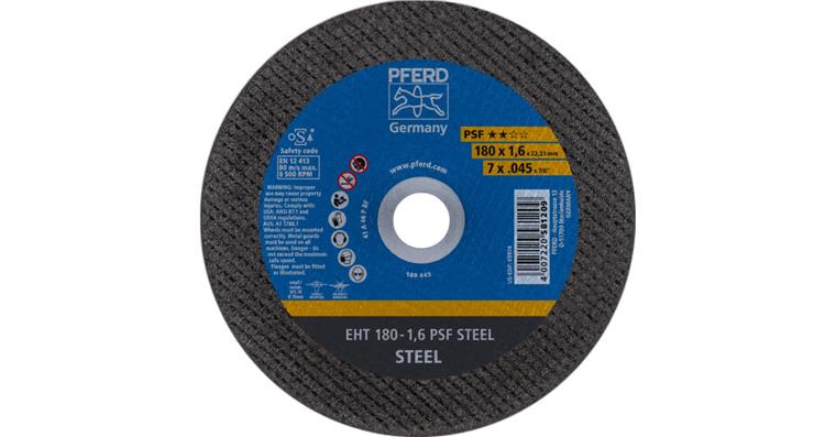 Trennscheibe PSF STEEL gerade EHT 180x1,6x22,23 mm
