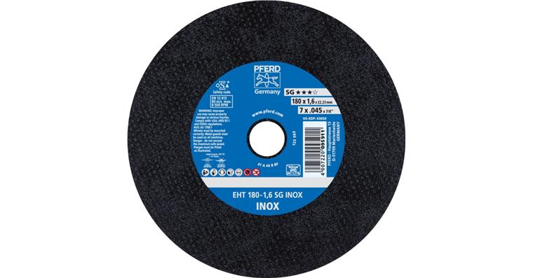 Trennscheibe SG INOX gerade EHT 180x1,6x22,23 mm