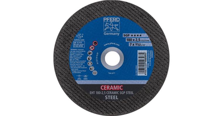 Trennscheibe SGP STEEL gerade EHT 180x2,5x22,23 mm