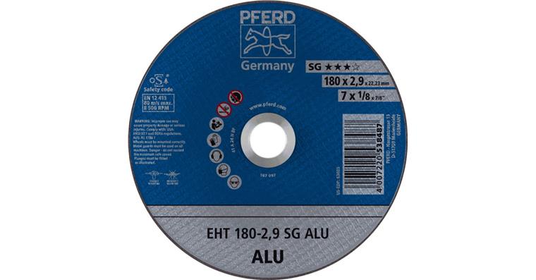 Trennscheibe SG ALU gerade EHT 180x2,9x22,23 mm