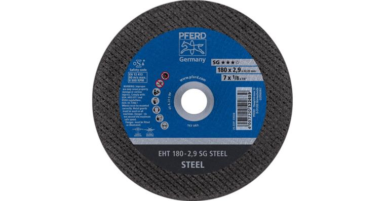 Trennscheibe SG STEEL gerade EHT 180x2,9x22,23 mm