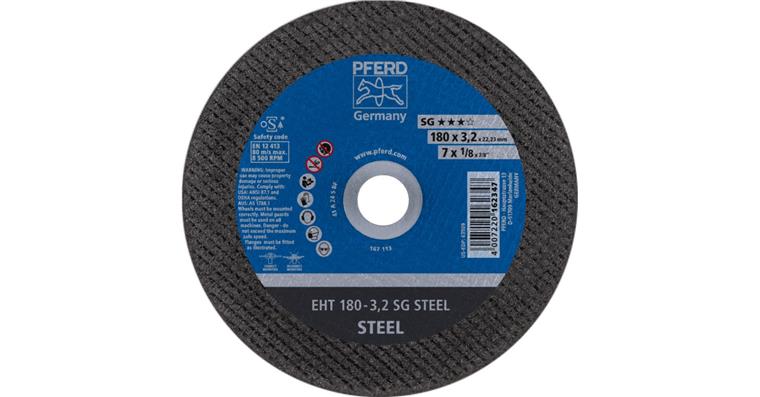 Trennscheibe SG STEEL gerade EHT 180x3,2x22,23 mm