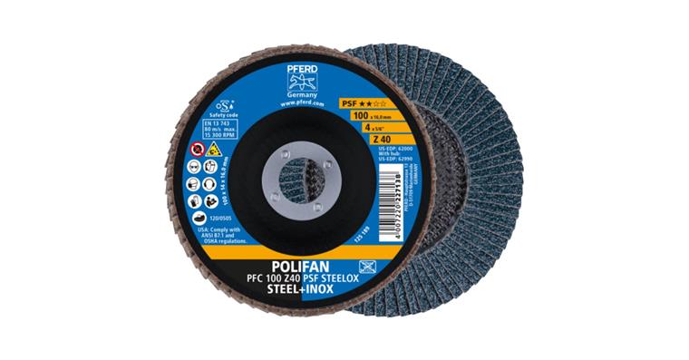 1001440675 Fächerschleifscheibe POLIFAN PSF STEELOX konisch PFC 100x16 mm Z40