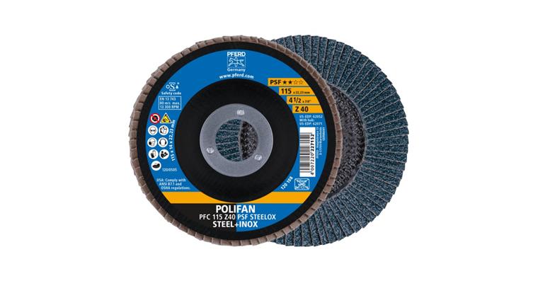 1001429405 Fächerschleifscheibe POLIFAN PSF STEELOX konisch PFC 115x22,23 mm Z40