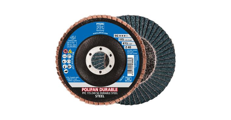 1001441969 Fächerschleifscheibe POLIFAN POWER SG DURABLE STEEL konisch PFC 115 mm Z40