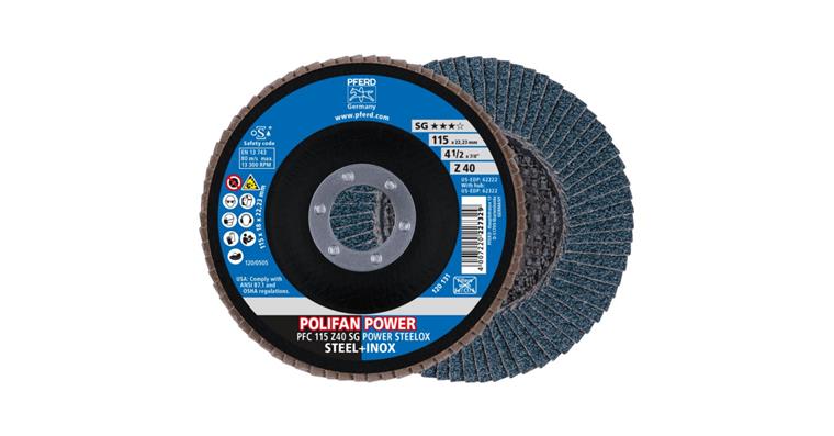 POLIFAN POWER Fächerscheibe PFC 115x22,23 mm konisch Z40 SG STEELOX