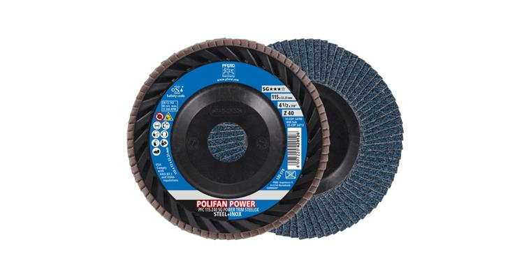 1001441964 Fächerschleifscheibe POLIFAN POWER SG TRIM STEELOX konisch PFC 115x22,23 mm Z40