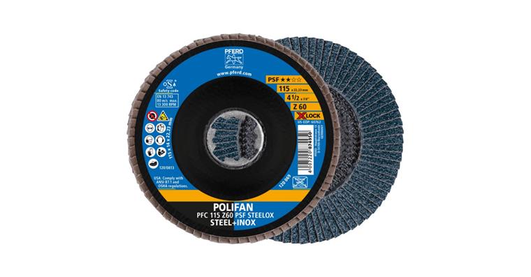1001440662 Fächerschleifscheibe POLIFAN PSF STEELOX  konisch PFC 115 mm Z60 X-LOCK