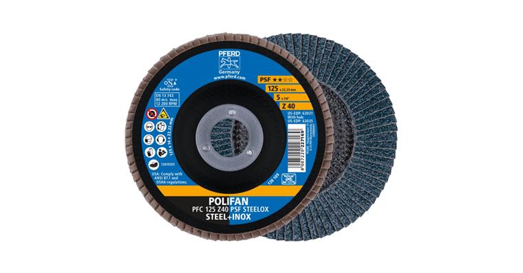 1001441998 Fächerschleifscheibe POLIFAN PSF STEELOX konisch PFC 125x22,23 mm Z40
