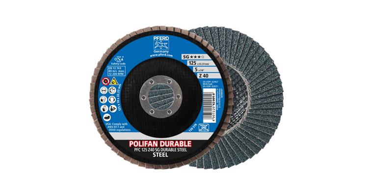 1001441971 Fächerschleifscheibe POLIFAN POWER SG DURABLE STEEL konisch PFC 125 mm Z40