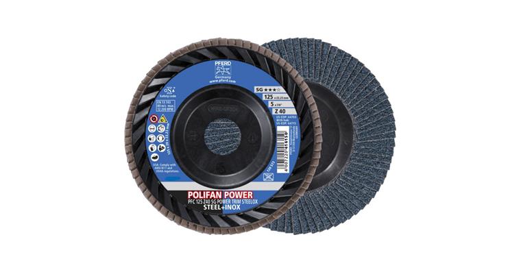 1001441997 Fächerschleifscheibe POLIFAN POWER SG TRIM STEELOX konisch PFC 125x22,23 mm Z40
