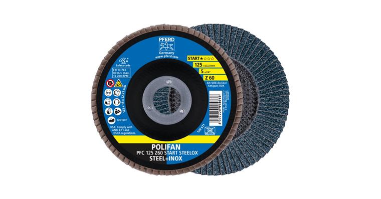 1001441994 Fächerschleifscheibe POLIFAN START STEELOX konisch PFC 125x22,23 mm Z60