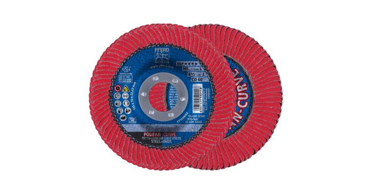 Fächerschleifscheibe POLIFAN CURVE SGP STEELOX PFR 115x22,23 mm K60