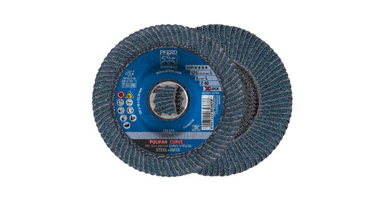 1001440669 Fächerschleifscheibe POLIFAN CURVE SGP STEELOX  PFR 125 mm Z40 X-LOCK