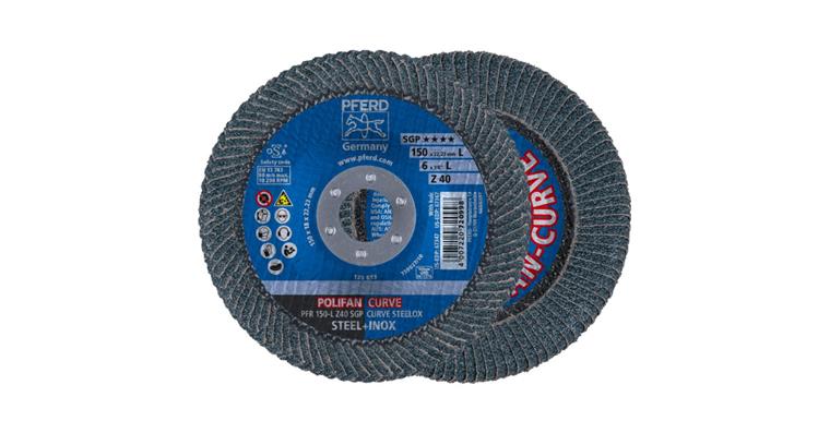1001440671 Fächerschleifscheibe POLIFAN CURVE SGP STEELOX PFR 150x22,23 mm Z40