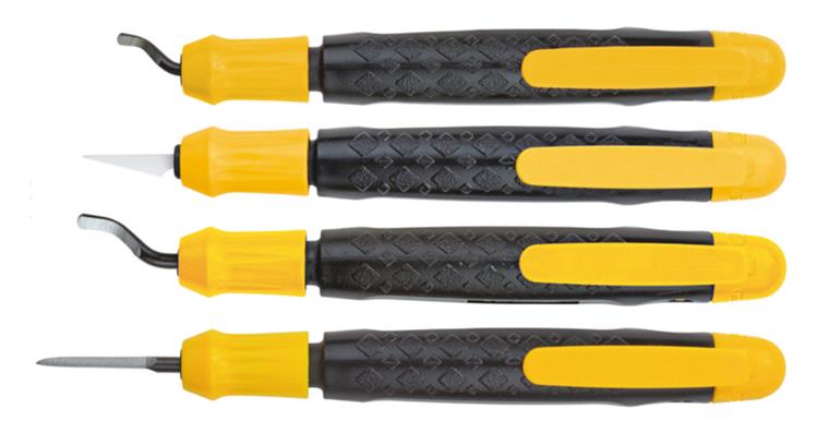 1073414101 Entgrater im Set EZ Easy Grat EB7001GT für Klingen Schaft Ø 2,6 und 3,2mm