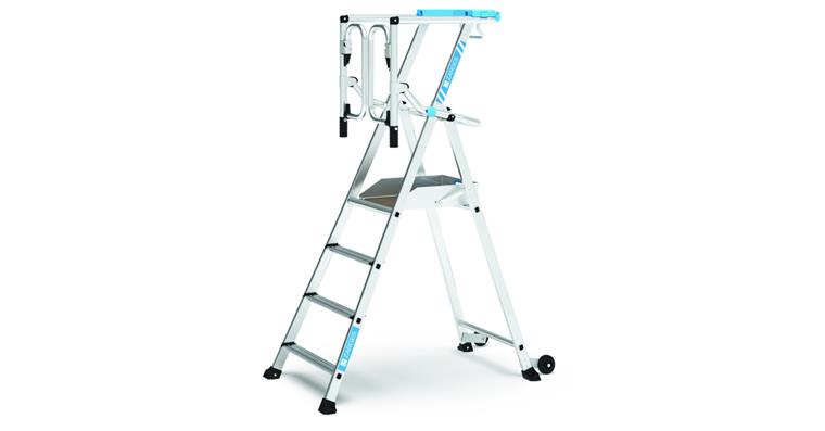 Plattformleiter ZAP Safemaster Max S 4 Stufen inkl. Plattform Arbeitshöhe 2,95 m