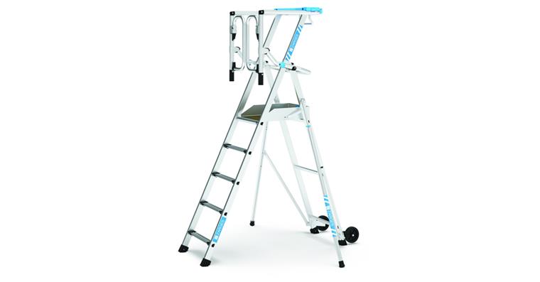 Plattformleiter ZAP Safemaster Max S 5 Stufen inkl. Plattform Arbeitshöhe 3,20 m