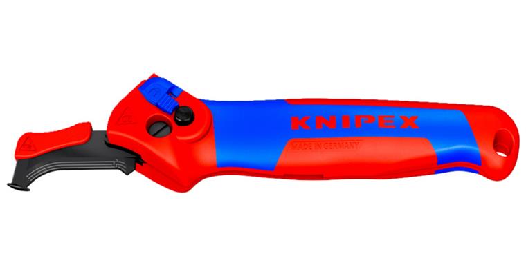 1062102201 Abmantelungsmesser mit Gleitschuh und Ratschenfunktion bis 7mm Wandstärke