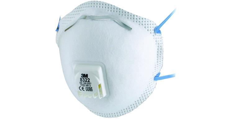 1093009251 Atemschutzmaske FFP2 NR D mV Typ 8322, Pack = 10 Stück